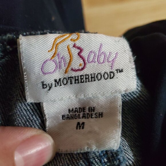 Oh Baby By Motherhood Jeans Women’s Medium Blue Bootcut Maternity Stretch - Picture 2 of 9